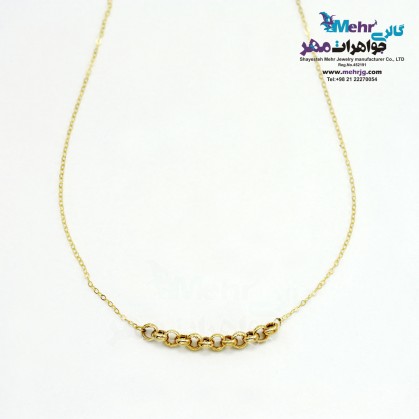 Gold Necklace - Nested Rings Design-MM0953